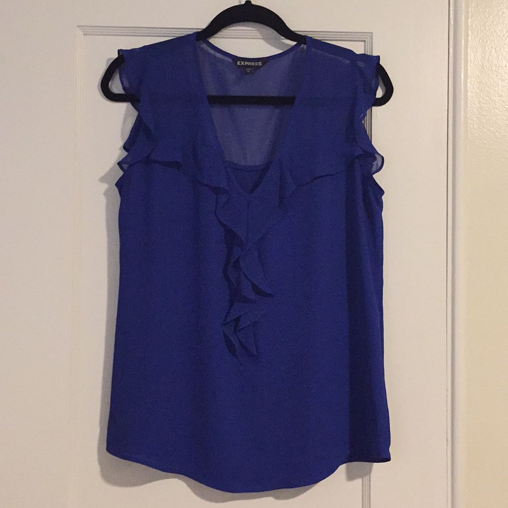 Express Ruffle Tank Top